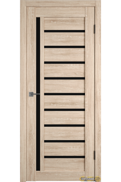 Дверь Atum 11 / Sand Vellum / Black Gloss / Владимирские двери