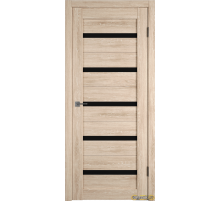 Дверь Atum 7 / Sand Vellum / Black Gloss / Владимирские двери