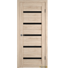 Дверь Atum 7 / Sand Vellum / Black Gloss / Владимирские двери