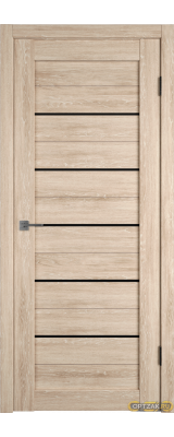 Дверь Atum 5 / Sand Vellum / Black Gloss / Владимирские двери