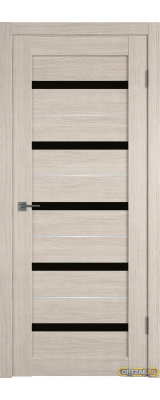Дверь Atum Al 7 / Cappuccino / Black Gloss SM / Владимирские двери