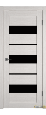 Дверь Atum 23 / Bianco / Black Gloss / Владимирские двери