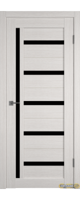 Дверь Atum 18 / Bianco / Black Gloss / Владимирские двери