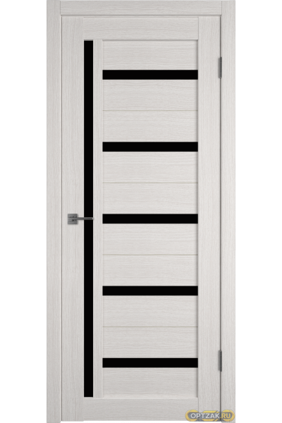 Дверь Atum 18 / Bianco / Black Gloss / Владимирские двери