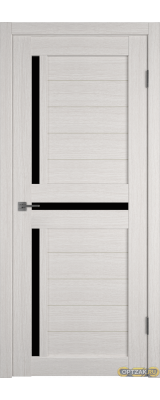 Дверь Atum 16 / Bianco / Black Gloss / Владимирские двери