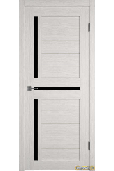 Дверь Atum 16 / Bianco / Black Gloss / Владимирские двери