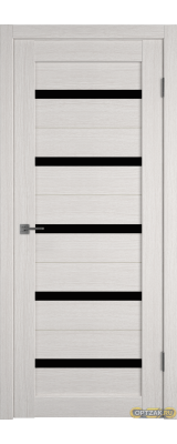 Дверь Atum 7 / Bianco / Black Gloss / Владимирские двери