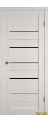 Дверь Atum 5 / Bianco / Black Gloss / Владимирские двери