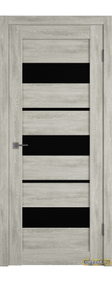 Дверь Atum 23 / Lin Vellum / Black Gloss / Владимирские двери