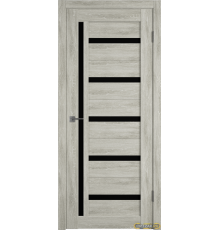 Дверь Atum 18 / Lin Vellum / Black Gloss / Владимирские двери