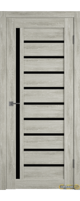 Дверь Atum 11 / Lin Vellum / Black Gloss / Владимирские двери