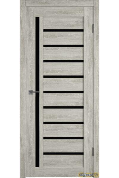 Дверь Atum 11 / Lin Vellum / Black Gloss / Владимирские двери
