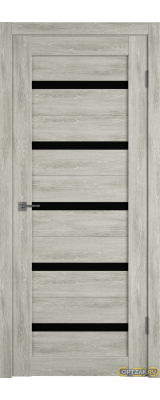 Дверь Atum 7 / Lin Vellum / Black Gloss / Владимирские двери