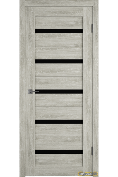 Дверь Atum 7 / Lin Vellum / Black Gloss / Владимирские двери