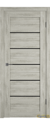 Дверь Atum 5 / Lin Vellum / Black Gloss / Владимирские двери