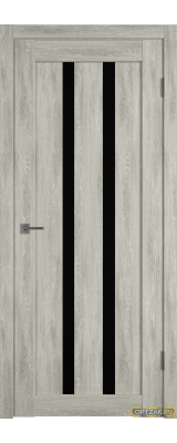 Дверь Atum 2 / Lin Vellum / Black Gloss / Владимирские двери