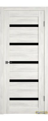 Дверь Atum 7 / Nord Vellum / Black Gloss / Владимирские двери