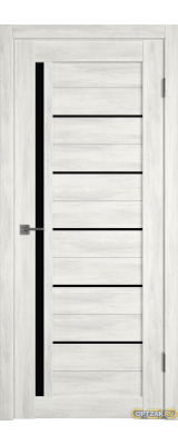 Дверь Atum 1 / Nord Vellum / Black Gloss / Владимирские двери