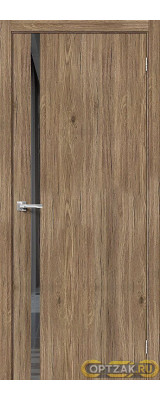 Дверь Браво-1.55 / Цвет Original Oak / Стекло Mirox Grey / Двери Браво
