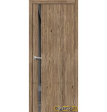 Дверь Браво-1.55 / Цвет Original Oak / Стекло Mirox Grey / Двери Браво