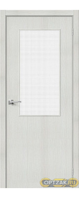 Дверь Браво-7 / Цвет Bianco Veralinga / Стекло Wired Glass 12,5 / Двери Браво