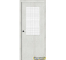 Дверь Браво-7 / Цвет Bianco Veralinga / Стекло Wired Glass 12,5 / Двери Браво