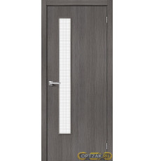 Дверь Браво-9 / Цвет Grey Melinga / Стекло Wired Glass 12,5 / Двери Браво