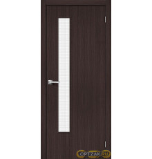 Дверь Браво-9 / Цвет Wenge Melinga / Стекло Wired Glass 12,5 / Двери Браво