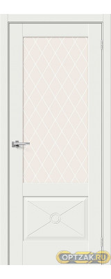 ДП ЭМА Прима-13.Ф2.0.0 White Matt White Сrystal 200*60