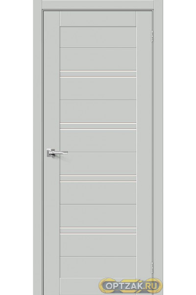 Межкомнатная дверь Браво-28 Grey Silk / Двери Браво