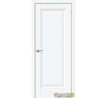 Межкомнатная дверь Прима-0 White Silk / Двери Браво