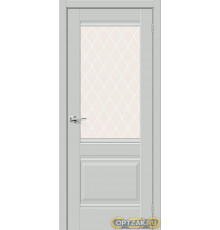 Межкомнатная дверь Прима-3 Grey Silk / Двери Браво