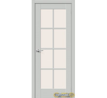 Межкомнатная дверь Прима-11.1 Grey Silk / Двери Браво