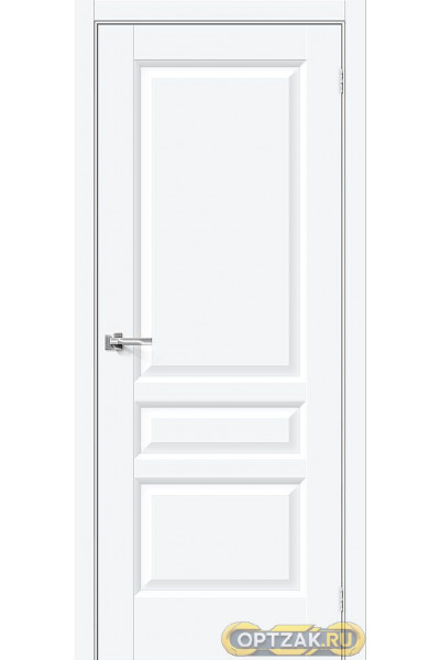 Межкомнатная дверь Неоклассик-34 White Silk / Двери Браво