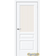 Межкомнатная дверь Неоклассик-35 White Silk / Двери Браво
