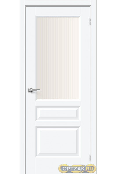 Межкомнатная дверь Неоклассик-35 White Silk / Двери Браво