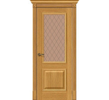 Дверь Ш Вуд Классик-13 Natur Oak Bronze Crystal 200*90