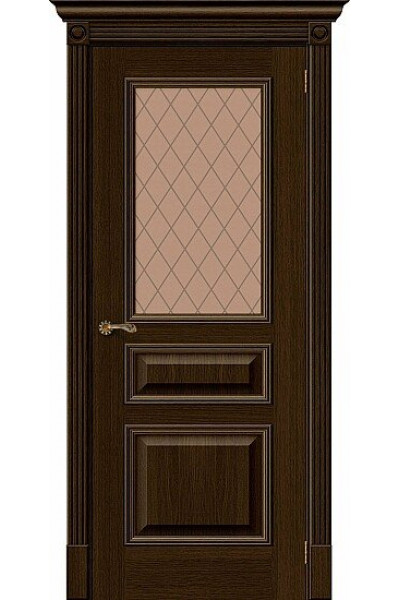 Дверь Ш Вуд Классик-15.1 Golden Oak Bronze Crystal 200*70