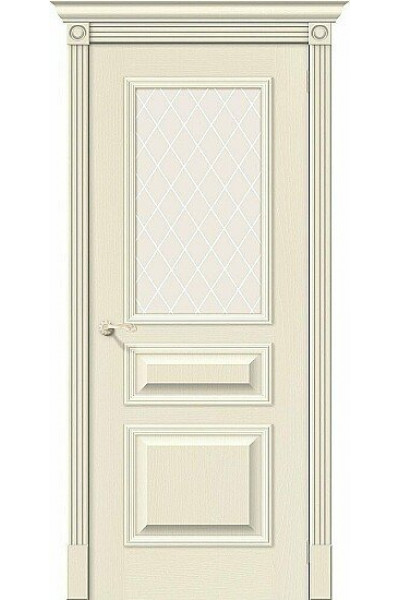 Дверь Ш Вуд Классик-15.1 Ivory White Crystal 200*90
