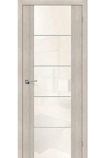 Дверь ЭКО V4 Cappuccino Veralinga White Pearl 200*90