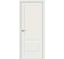 ДП ЭМА Прима-3 White Matt White Сrystal 200*90