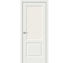 ДП ЭМА Неоклассик-33 White Matt White Сrystal 200*80