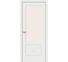 ДП ЭМА Прима-13.Ф2.0.0 White Matt White Сrystal 200*70