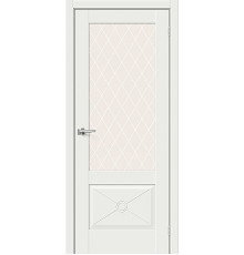 ДП ЭМА Прима-13.Ф2.0.0 White Matt White Сrystal 200*90