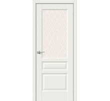 ДП ЭМА Неоклассик-35 White Matt White Сrystal 200*80