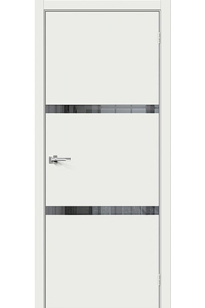 ДП ЭМА Браво-2.55.П White Matt Mirox Grey 200*60