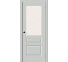 ДП ЭМА Неоклассик-35 Grey Matt White Сrystal 200*60