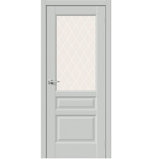 ДП ЭМА Неоклассик-35 Grey Matt White Сrystal 200*90