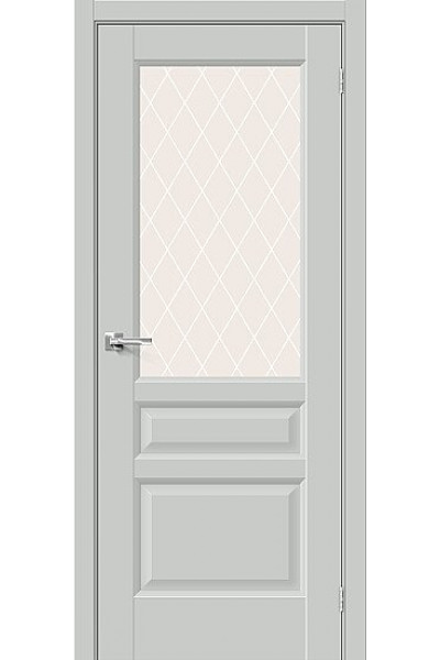 ДП ЭМА Неоклассик-35 Grey Matt White Сrystal 200*90