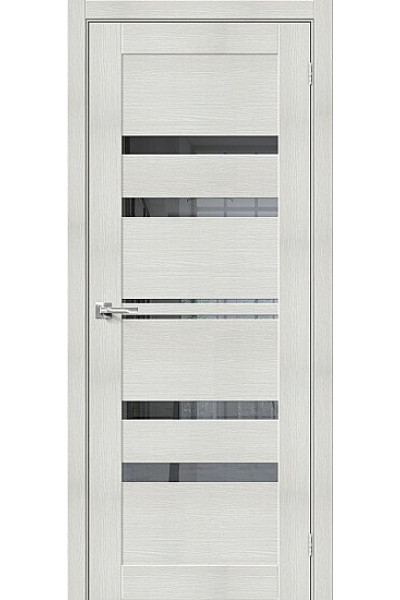 Дверь ЭКО Порта-30 Bianco Veralinga Mirox Grey 200*90